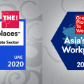 THE One Great Place To Work Asia 2020 THE One Great Place To Work UAE 2020